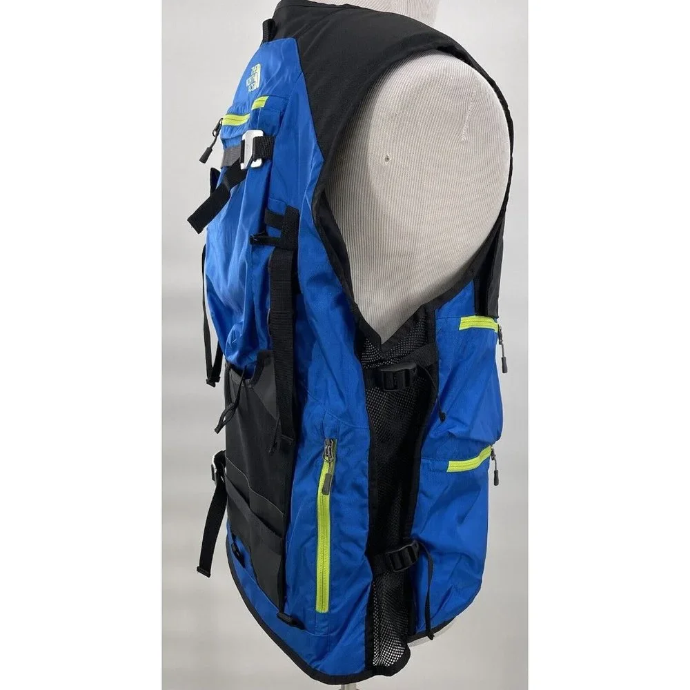THE NORTH FACE POWDER GUIDE VEST Size Large Bomber Blue Black Summit Series RARE